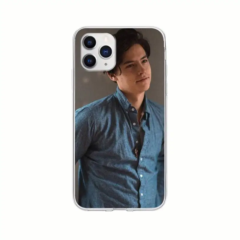 

American TV Riverdale Cole Sprouse Transparent Mobile Phone Cover For Iphone 11 12 Pro Xs Max 5s 6s 7 8 Plus X Xr Se Clear Case