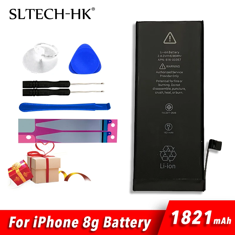 Литиевая батарея для iPhone 5S 6 6S 7 8 Plus сменные батареи внутренняя телефона 2060 мАч 2265 +
