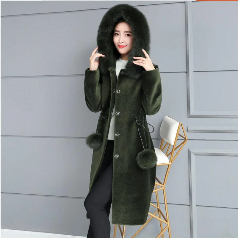 Зимняя женская Высококачественная Водонепроницаемая норковая бархатная куртка