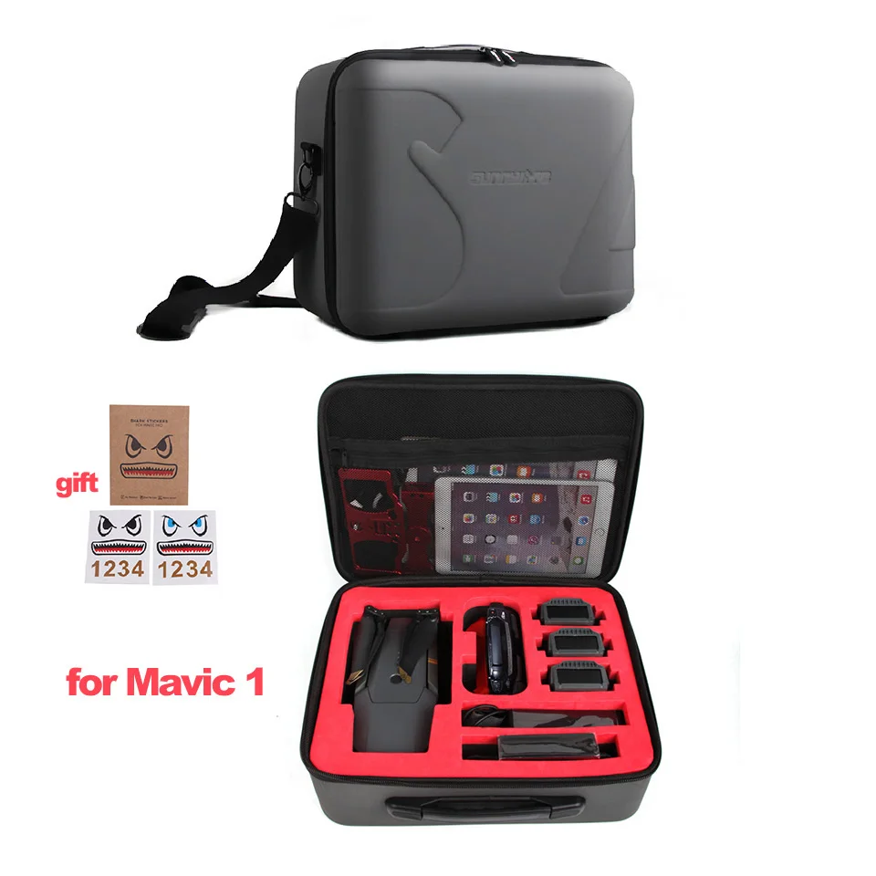 for DJI MAVIC Mavic сумка с жестким каркасом водонепроницаемый ящик для хранения противоударный чехол для DJI MAVIC 2/MAVIC PRO/MAVIC Air/SPARK w/плечевой ремень - Цвет: for DJI MAVIC