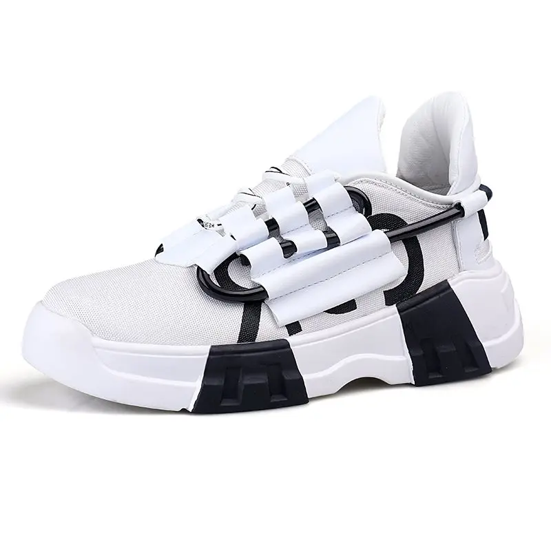 Male Shoes Adult Krasovki Men Sport Shoes For Men Trainers Mens Superstar Plus Size Big Large Size Ankle Shoe Sneakers Platform - Цвет: Белый