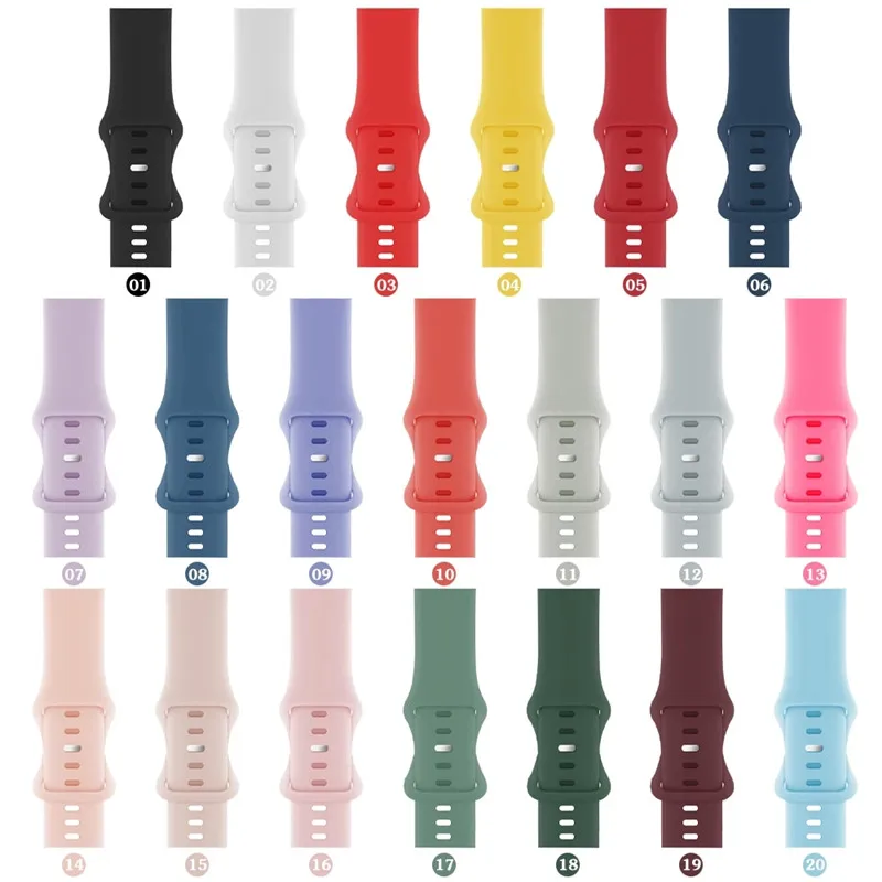 Ремешок силиконовый спортивный для Apple Watch Series 5 4 3 2 1 6 se 44 мм 40 резиновый браслет