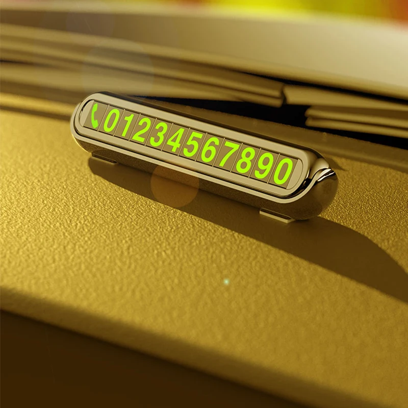 Автомобильный Стайлинг автомобильная Временная парковочная карта светящаяся