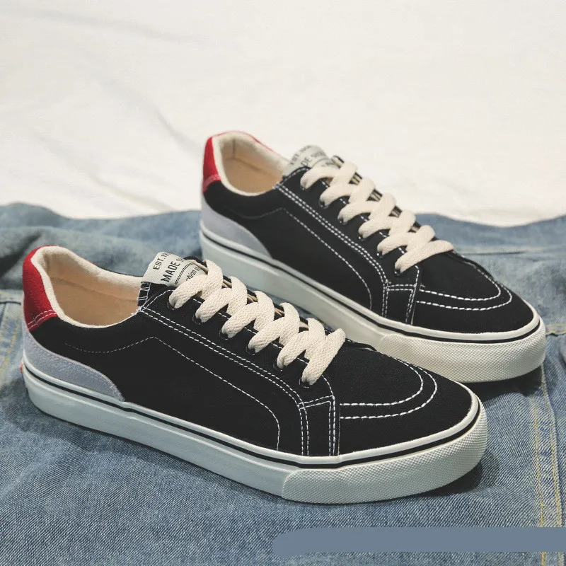 

Men's Shoes 2021 Spring and Summer New Korean Fashion Comfortable Casual All-match Sports Shoes Low-top Canvas Shoes