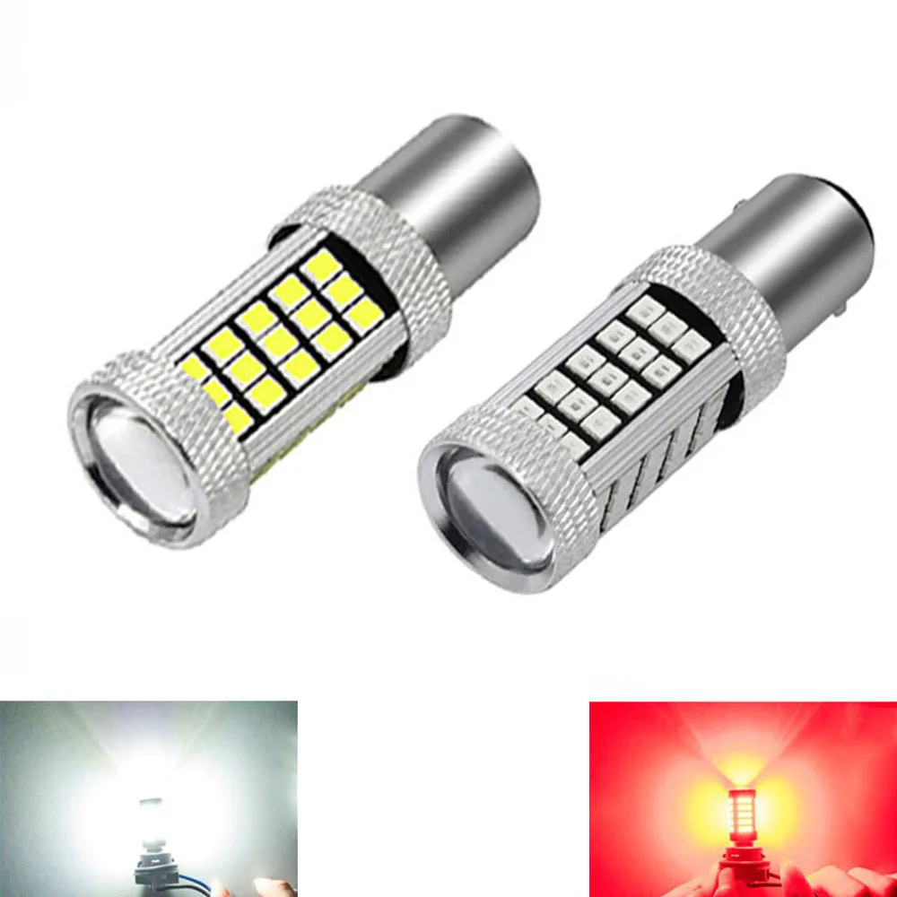 1157 BAY15D P21/5W BAZ15D P21/4W BAW15D PR21/5W 2835 66SMD 12V автомобильная светодиодная задняя лампа