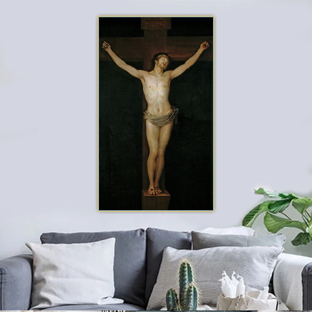Citon Francisco Goya 》 Христос распятитель картина маслом на холсте знаменитый постер с