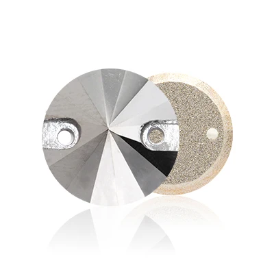jet Metallic Silver 20 шт. кристалл для нашивки K9 стеклянные стразы плоские круглые формы одежды ремесло камни алмаз для украшения или одежды DIY - Цвет: jet Metallic Silver