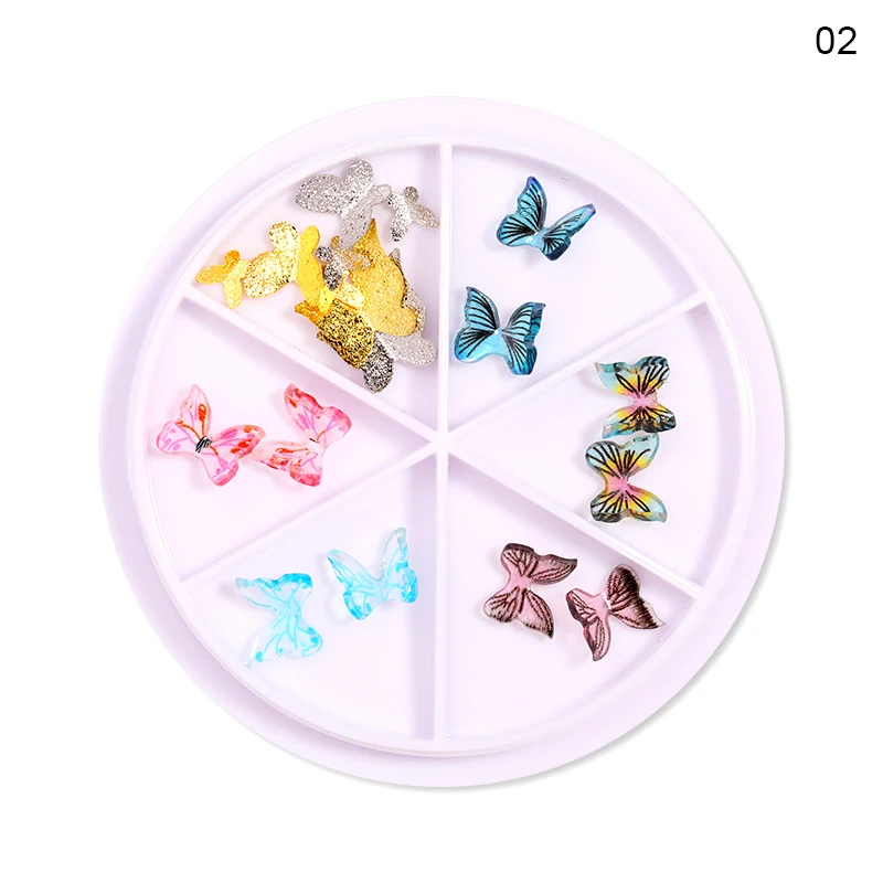 1 коробка металлические бусины для украшения ногтей золотого цвета|Стразы и