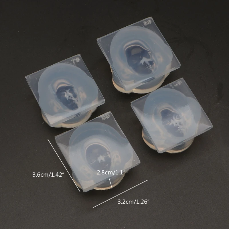

10 Pcs Human Face 3D Doll Epoxy Resin Mold Aromatherapy Plaster Silicone Mould DIY Crafts Ornaments Decorations Casting Tool