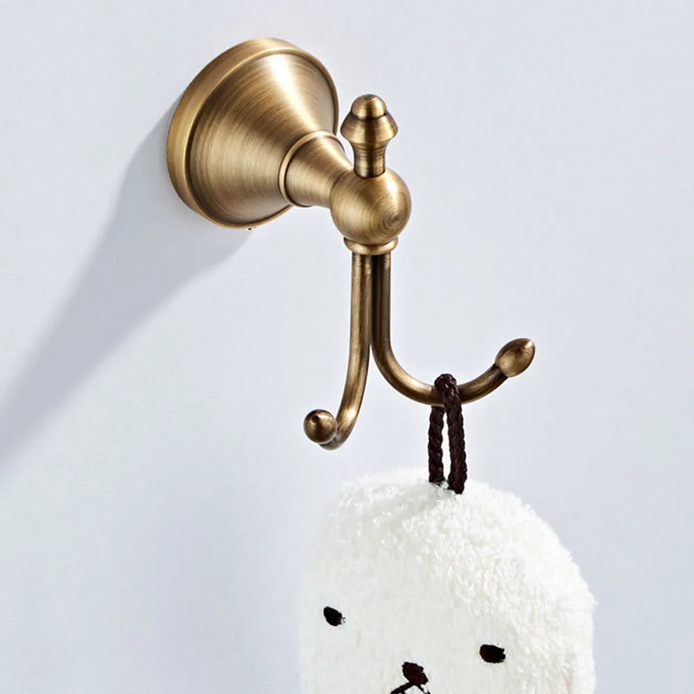 

Kitchen Bedroom Brass Robe Hook Door Back Home Hotel For Bathroom Modern Coat Multifunction Wall Mounted Easy Install Hat Scarf