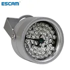ESCAM CCTV светодиоды 48IR подсветильник ка ИК Ночное Видение Металл водонепроницаемый заполнясветильник для CCTV камеры видеонаблюдения