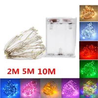 battery box led3aa battery powered christmas wedding party decoration garland indoor outdoor party decoration light string