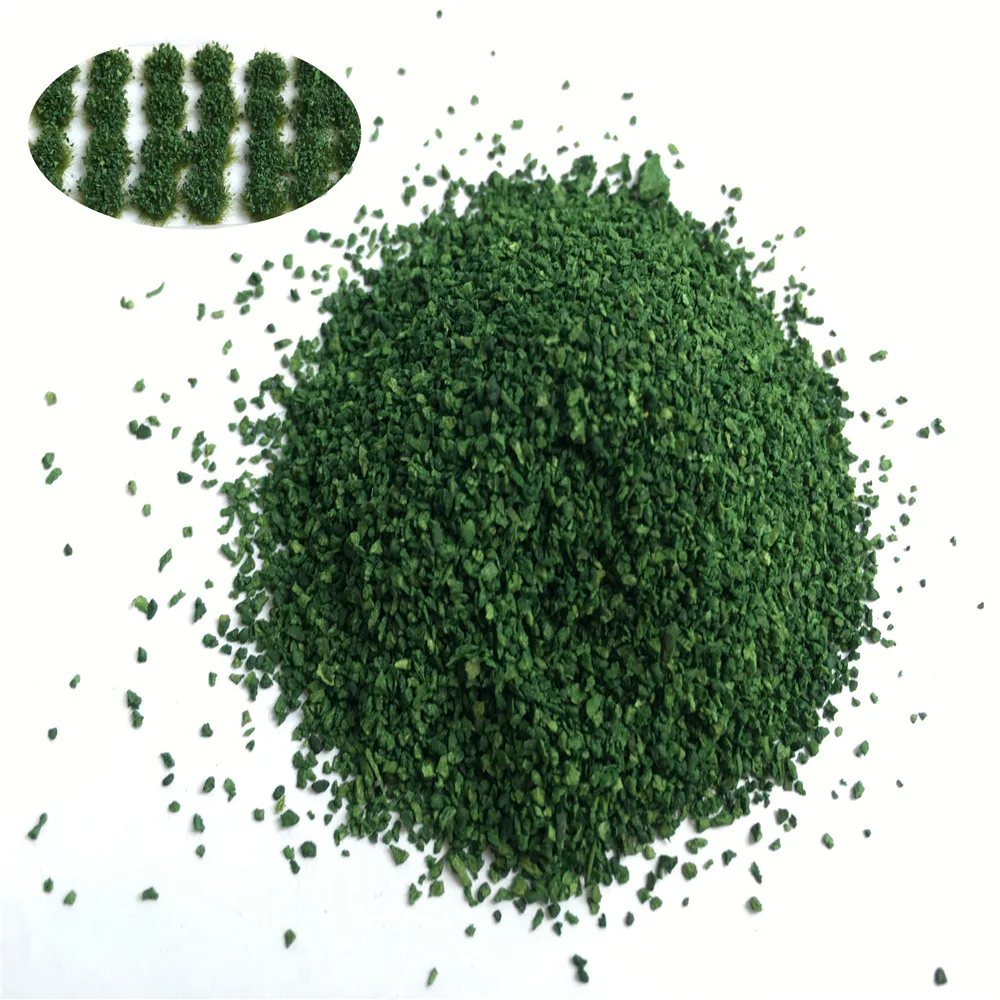 30 г/лот архитектура 0 5 мм-1 мм деревянное дерево порошок флок темно-зеленая трава