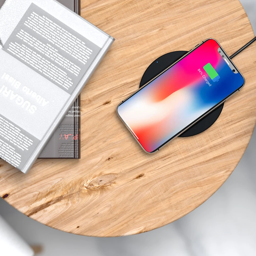 Беспроводная зарядная подставка Swalle для Samsung S9 S10 + Note 9 10 Qi беспроводное зарядное