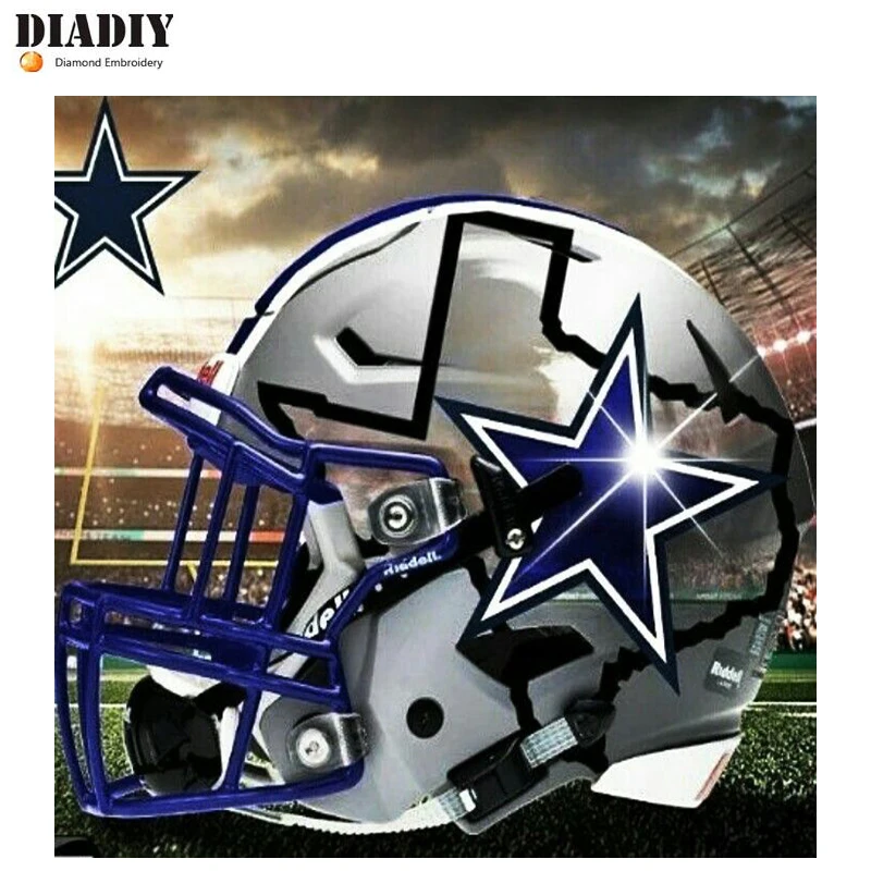 DIADIY полный укроп Квадратные Украшения Алмазная картина Dallas Cowboys Новая Вышивка крестиком Алмазная мозаика вечерние украшения