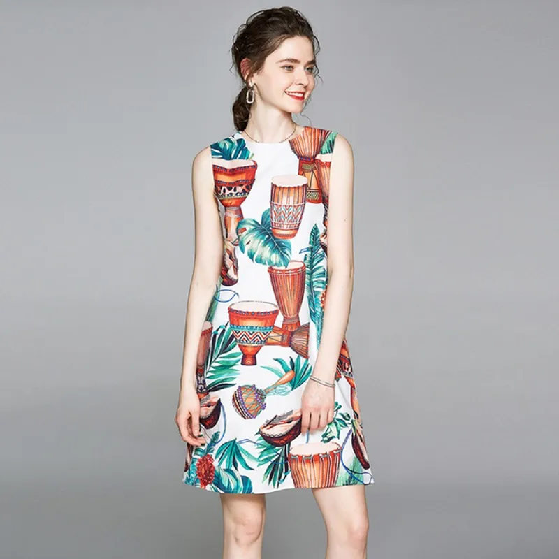 Женское модельное дизайнерское платье без рукавов элегантное винтажное