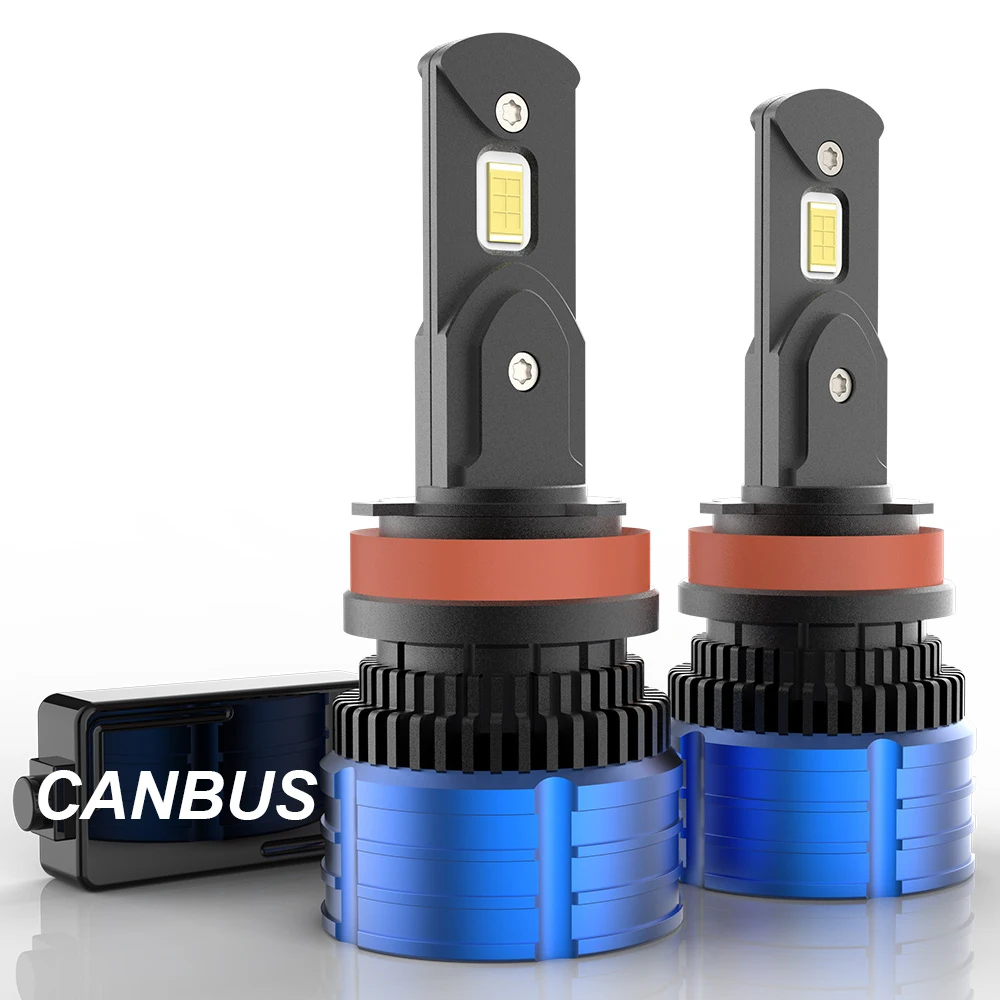 Светодиодные лампы Canbus высокой мощности 80 Вт H7 H1 H4 H8 H11 9005 9006 Hb3 HB4 турболампы для