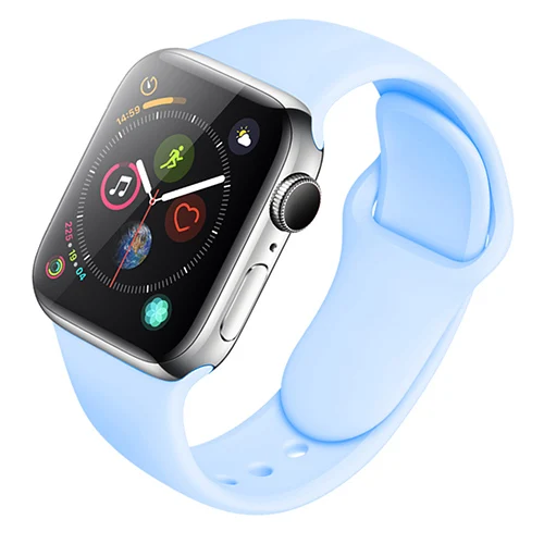 Силиконовый ремешок для Apple Watch 38 мм 42 мм спортивный браслет резиновый ремешок для Iwatch 5 4 44 мм 40 мм для Apple Watch 3 2 1 - Цвет ремешка: color 29