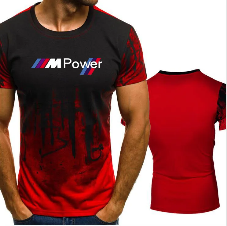

New 2021 Arrival for bmw power Motorcycle Shirt Men Short Sleeve T-Shirt Motorsport Team Logo T-shirt men kjk