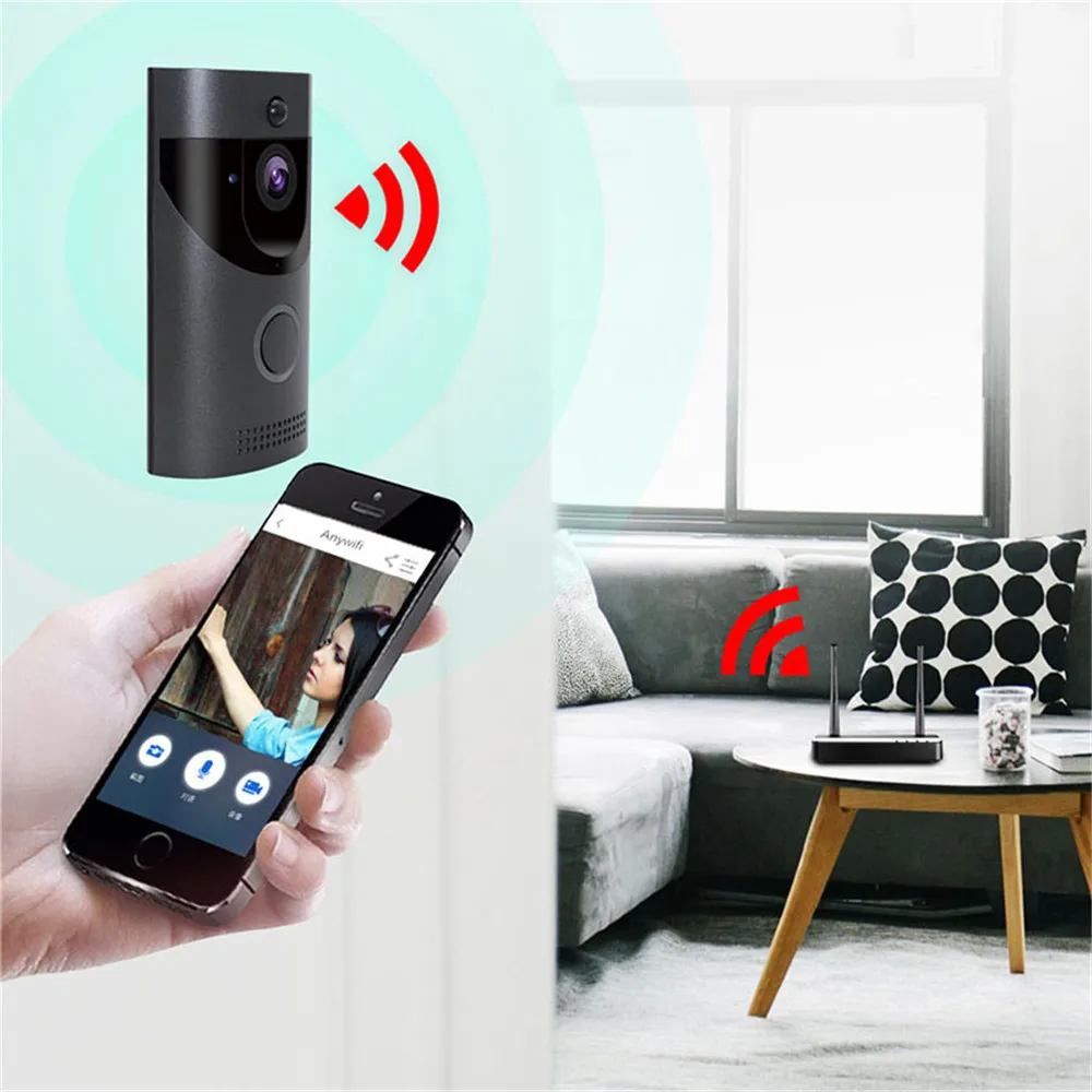 HD 720P Smart Vision WiFi дверной звонок беспроводной домофон Sercurity камера движения PIR