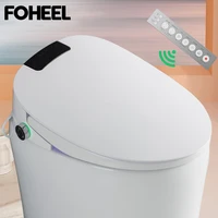 foheel electric bidet cover smart bidet heated toilet seat lcd display auto open sensor bathroom seat wc toilet seat automatic