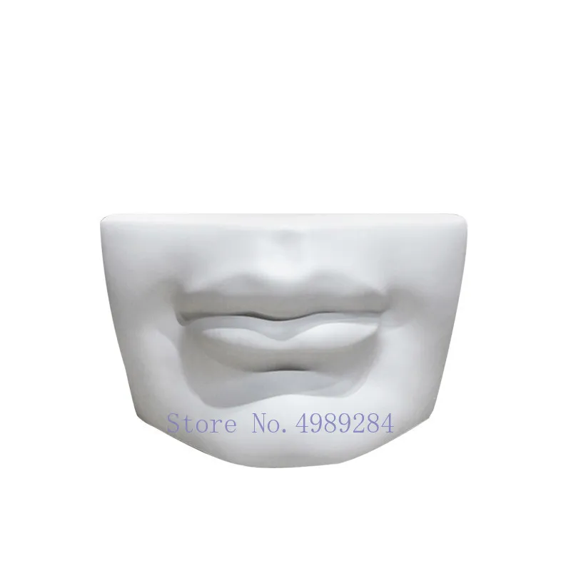 Creative Nordic Resin Five senses nose ear Imitation plaster modern abstract human face Decorative ornaments Home Decorations | Дом и сад