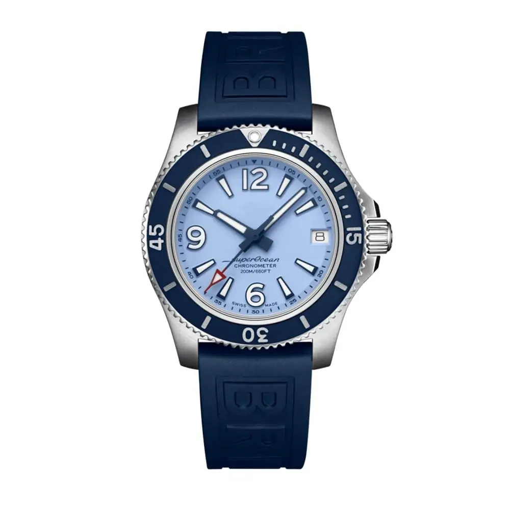 

Luxury Brand New Superocean Ceramic Bezel Black Blue Rubber Stainless Steel Sapphire Glass Automatic Mechanical Movement Watches