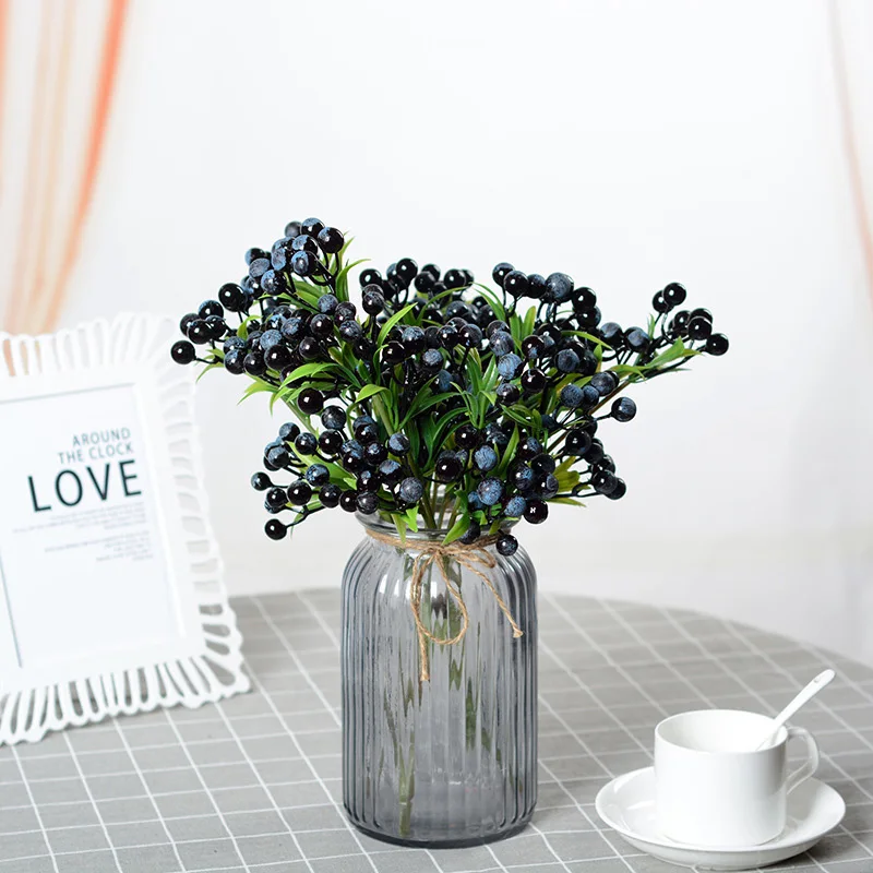 Горячая продажа плюща красная ягода ягоды куст букет Рождество лоза Холли