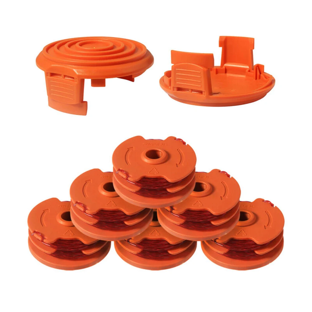 

WG118 String Trimmer Spool Line WG108 6+2 Pack 16ft Weed Eater Cap Covers