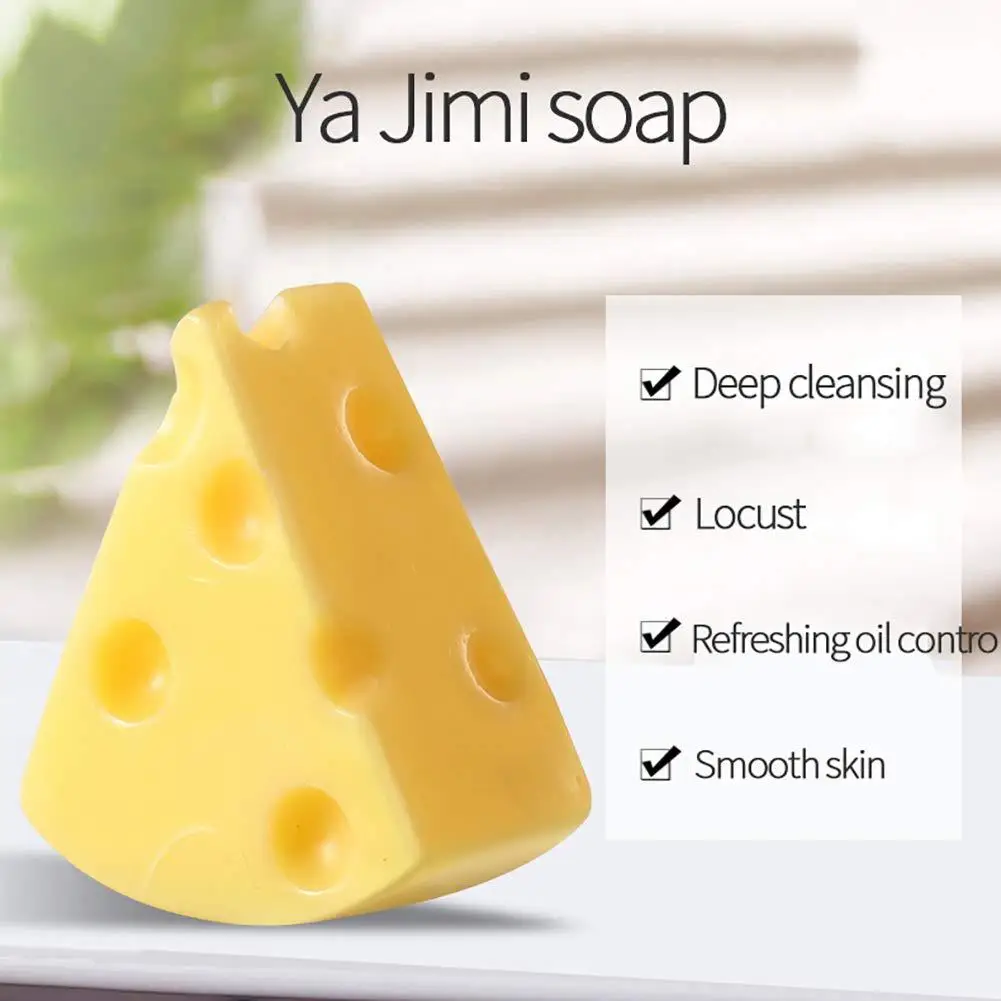 Cheese Soap Handmade Cleansing Moisturizing Oil Control Wash Facial Removal Pimple Pores Acne Treatment Face Care | Красота и