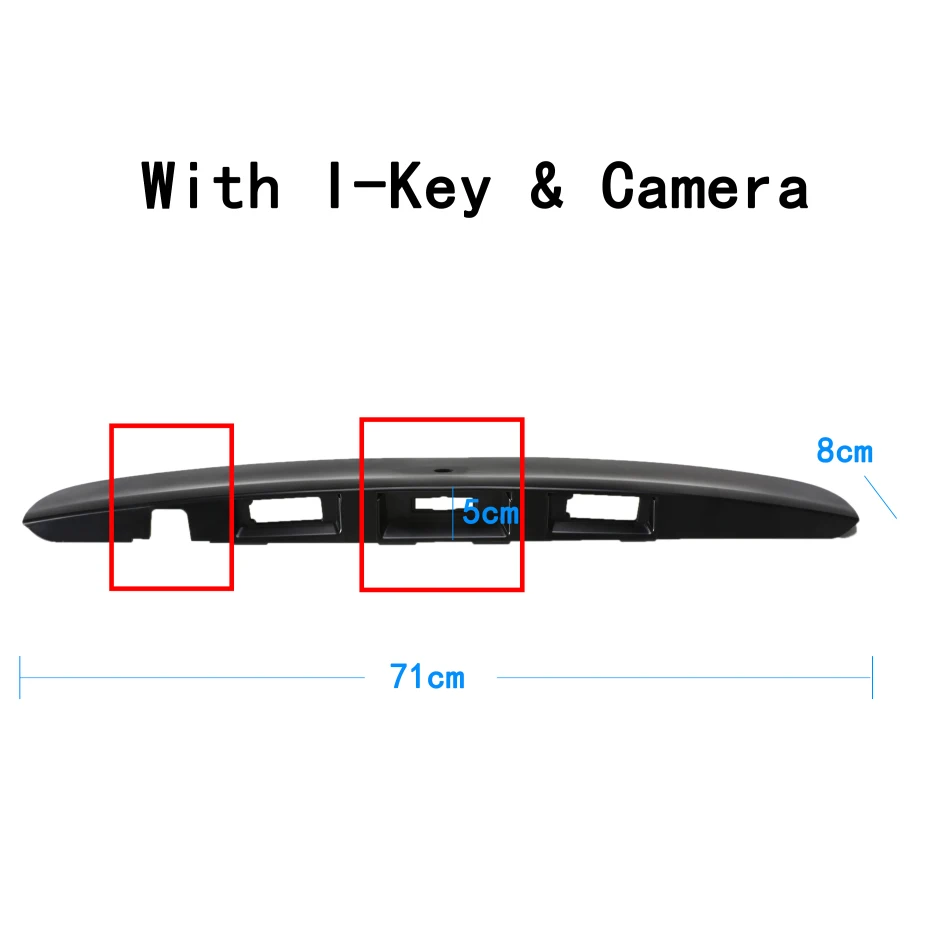 3 типа черная крышка багажника Ручка с/без I-key& отверстие для камеры для Nissan Qashqai J10 2007- пластиковая накладка