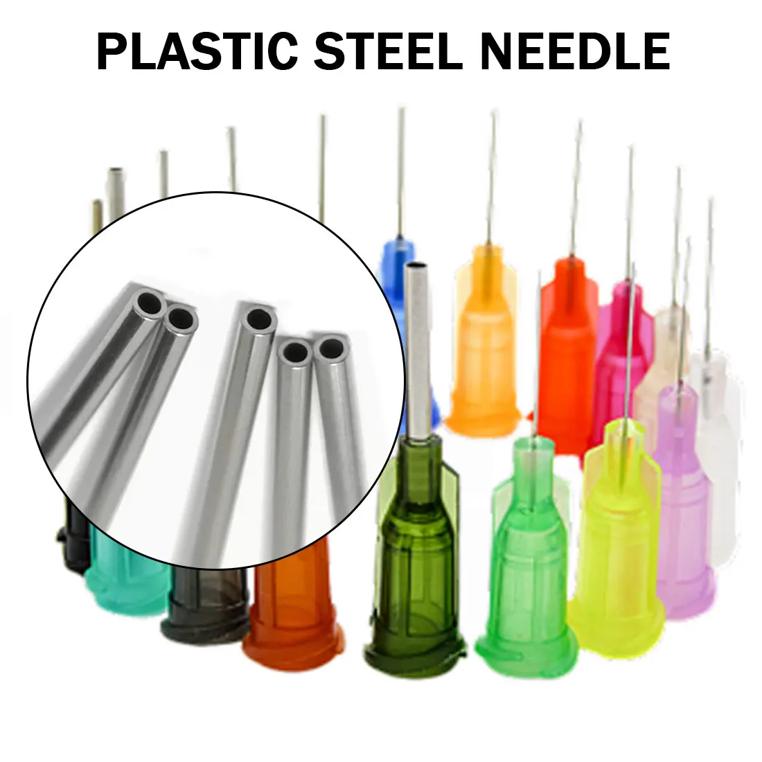 

50pcs /Set 13-22G 10 Models Availlable Steel Dispensing Tapered Pinhead Glue Liquid Dispenser Needles for Dispenser Controller