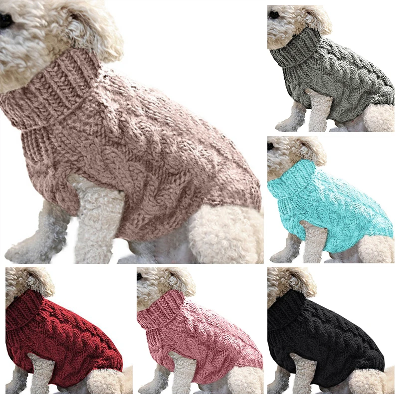 

Теплая трикотажная одежда для животных, для французского бульдога, щенка, теплая куртка, наряд для маленьких и средних питомцев