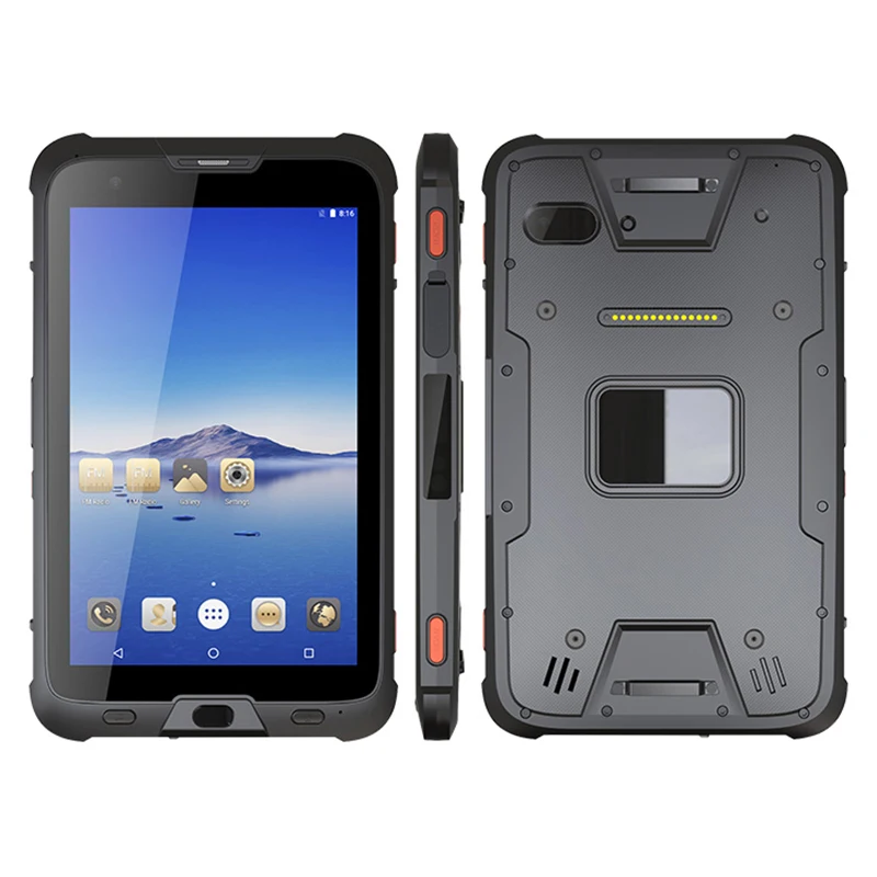 UNIWA T1 MIL-STD-810G Rugged IP67 Waterproof 8'' Octa Core 4GB 64GB 7500mAh 2.4GHz/5GHz Dual Wi-Fi NFC Android 7.0 POE Tablet PC