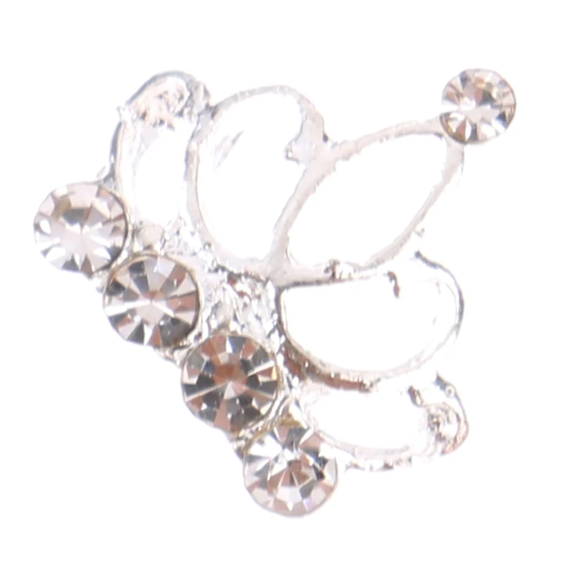 

10pcs/set 3D Nail Art Jewelry Silver Crown Shape Nail Jewelry Accessories