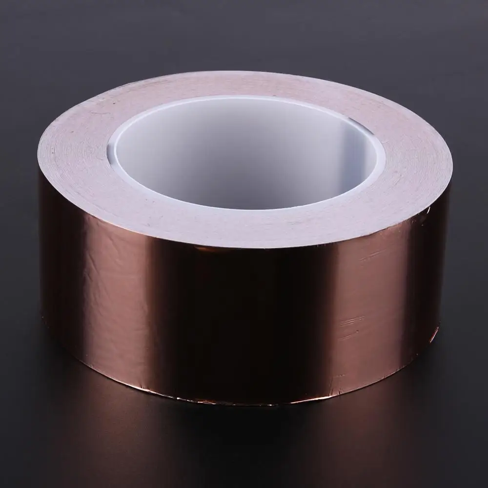 30 meter 204050mm einseitig klebstoff emi abschirmung wärme widerstehen kupfer folie band für elektrische gitarre wasserdicht free global