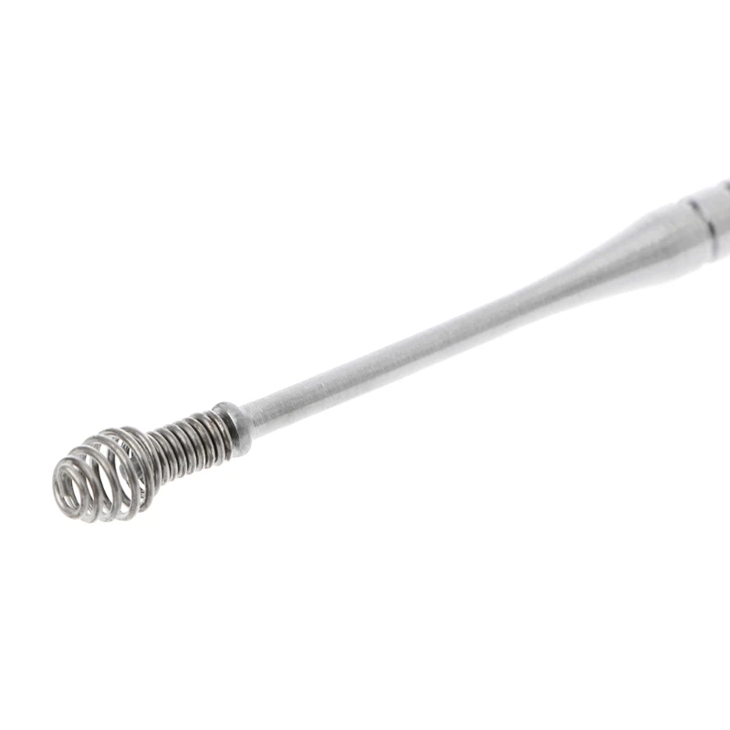 

Portable Spiral Stainless Steel Earpick Curette Ear Wax Remover Spring Ear Clean