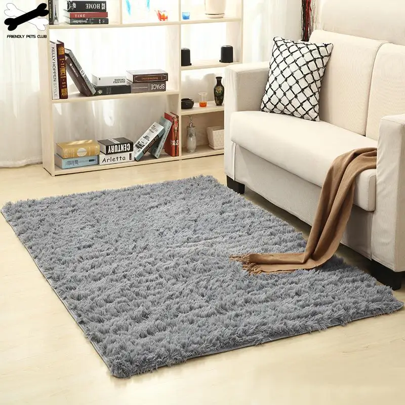 Супермягкий ковер пушистый ворсистый различные цвета и размеры Нескользящие не