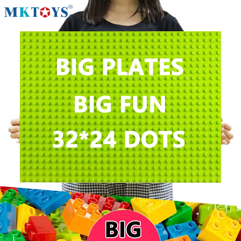 MKTOYS большая Базовая пластина 32*24 16*32 24*24 шпильки для блоков большого размера