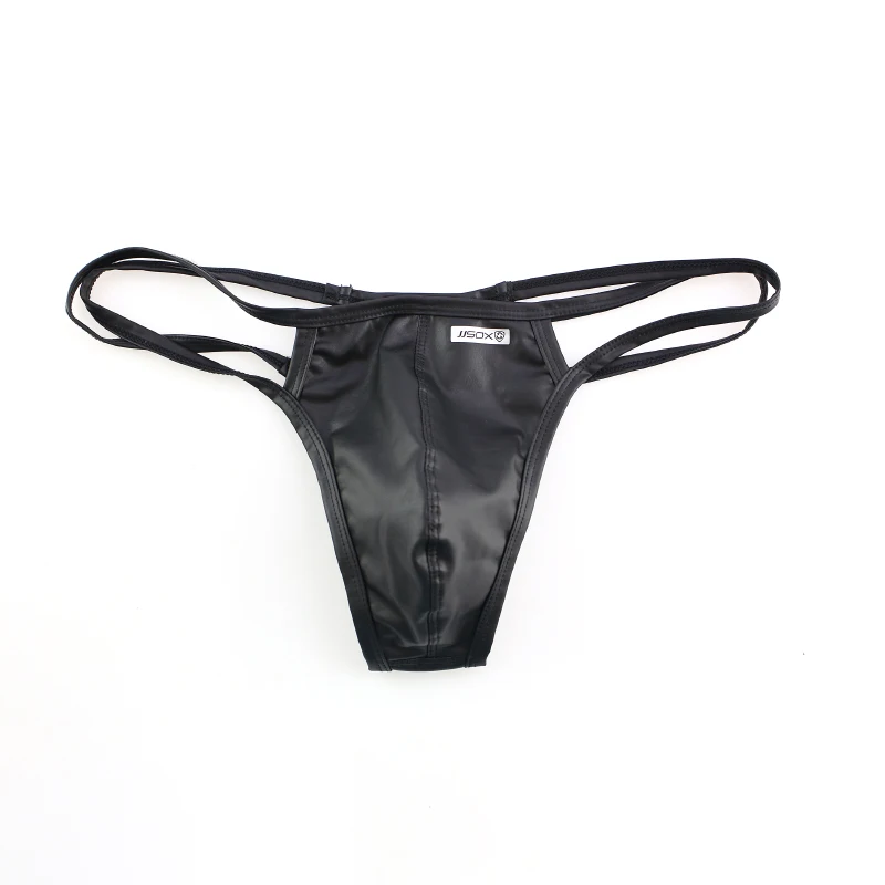 AIIOU мужские черные PU кожаные ремни & G стринги сексуальные гей Танга Hombre ракушки