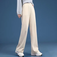 women%e2%80%98s wide leg pants autumn winter new high waist straight leg full length pants corduroy long pants female casual trousers