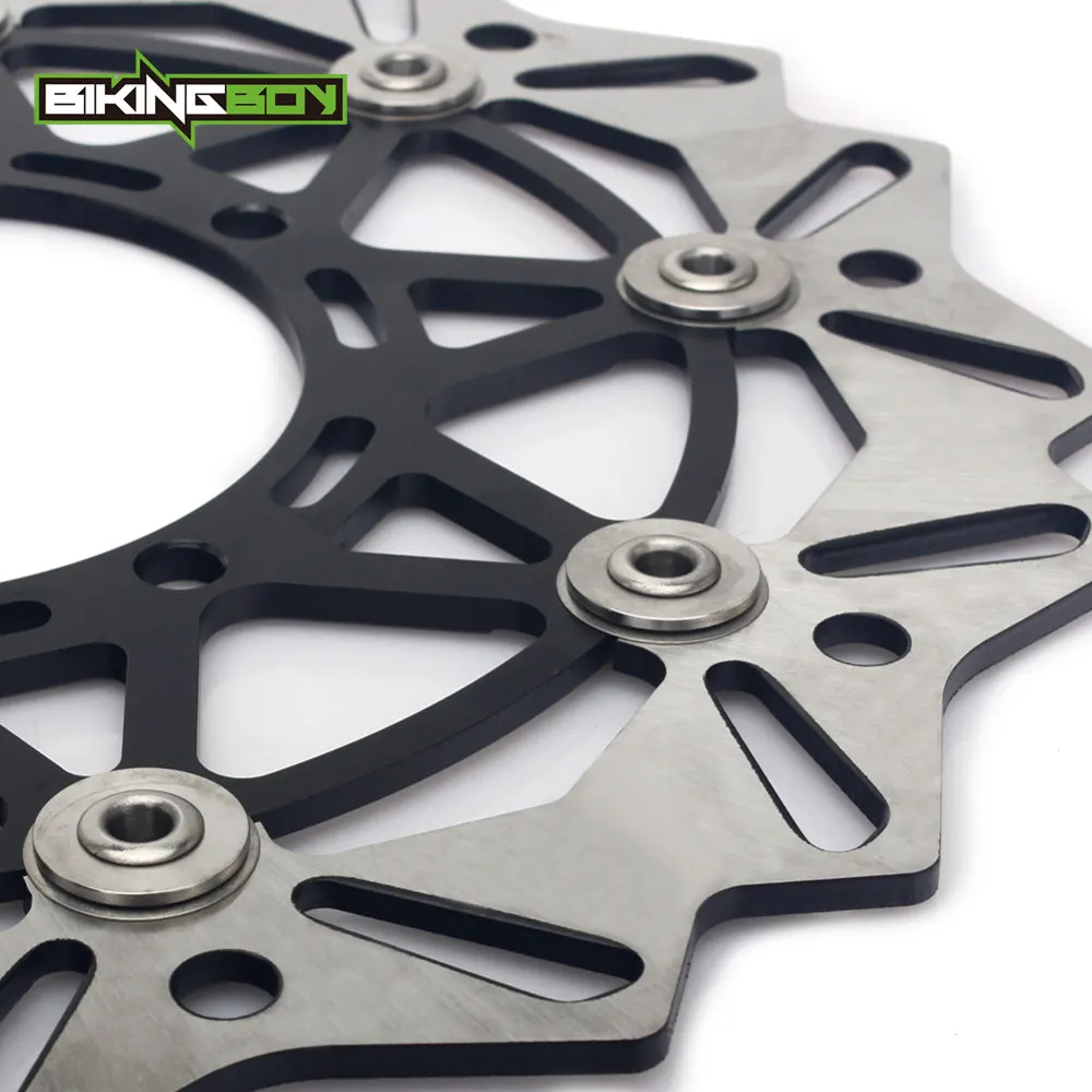 

BIKINGBOY 320mm Front Rear Brake Discs Disks Rotors Bracket KX 125 250 06 07 08 KX250F KX450F 06-14 13 KLX 450 R 07-12 09 10 11