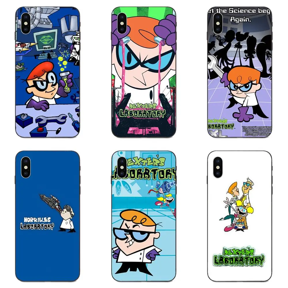 Красочный стиль для Apple IPhone X XS Max XR 4 4s 5 5S SE 6 6S 7 8 Plus аниме мультфильм Декстер лаборатория