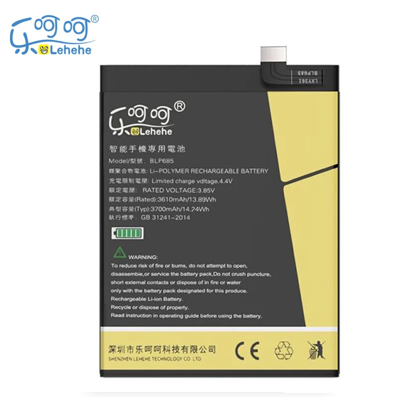 

New Original LEHEHE Battery for ONEPLUS 6T 1+6T BLP685 3650mAh Smartphone Replacement Batteries with Tool Gift