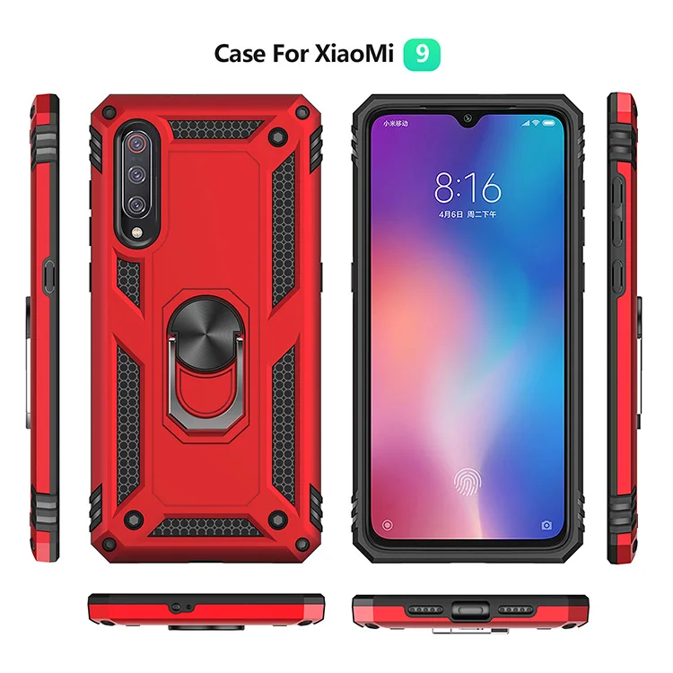 Чехол для XiaoMi Redmi Note 7 Pro бронированный противоударный автомобильный держатель