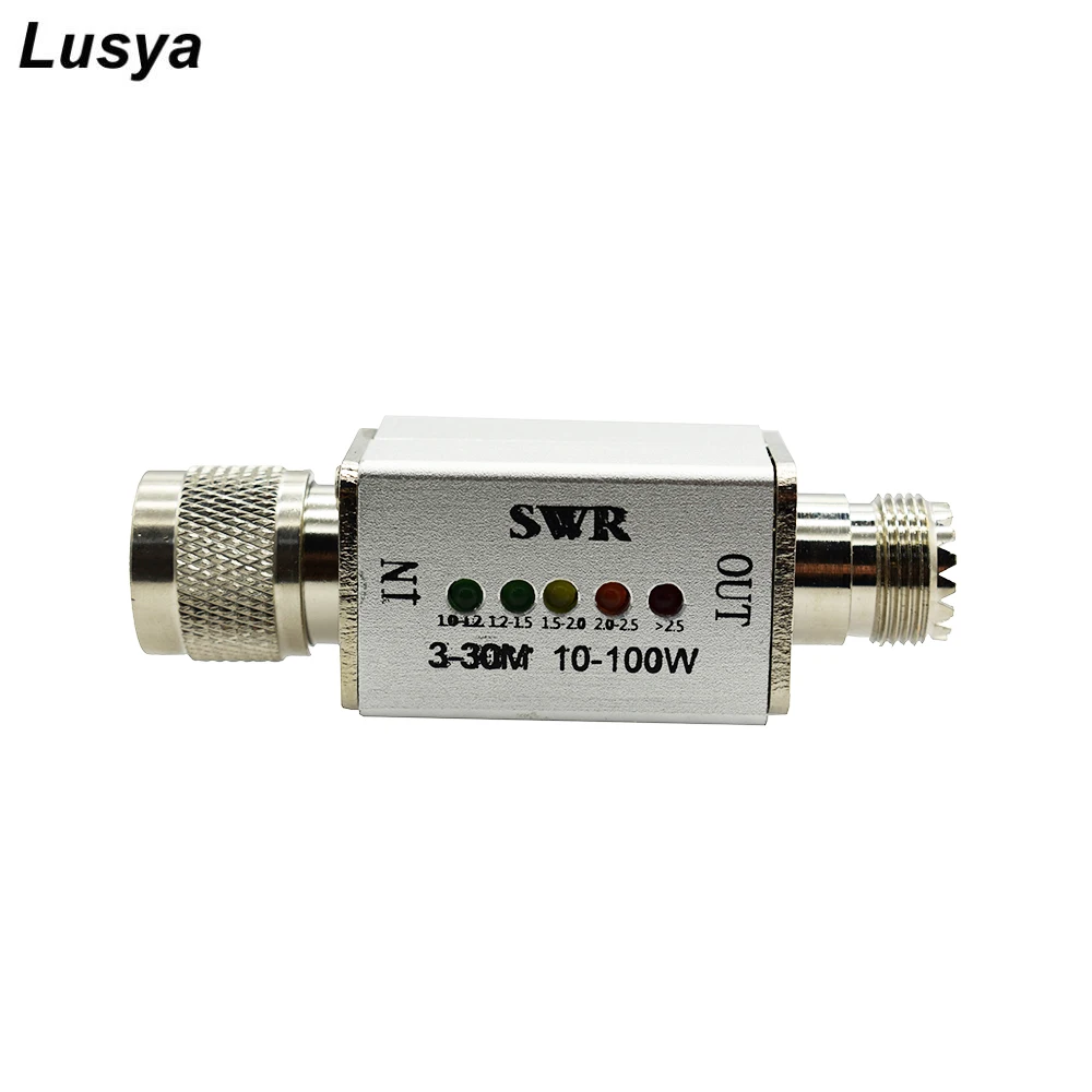 Высококачественный стоячий Настольный измеритель коротких волн мини SWR 3 МГц 30 10