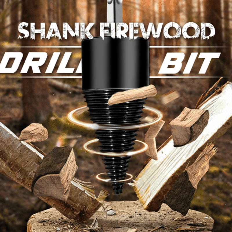 32/42mm Firewood Splitter Drill Bit Metal Round/Hex/Triangle Shank Wood Cone Reamer Punch Driver Step Woodworking Tool | Инструменты