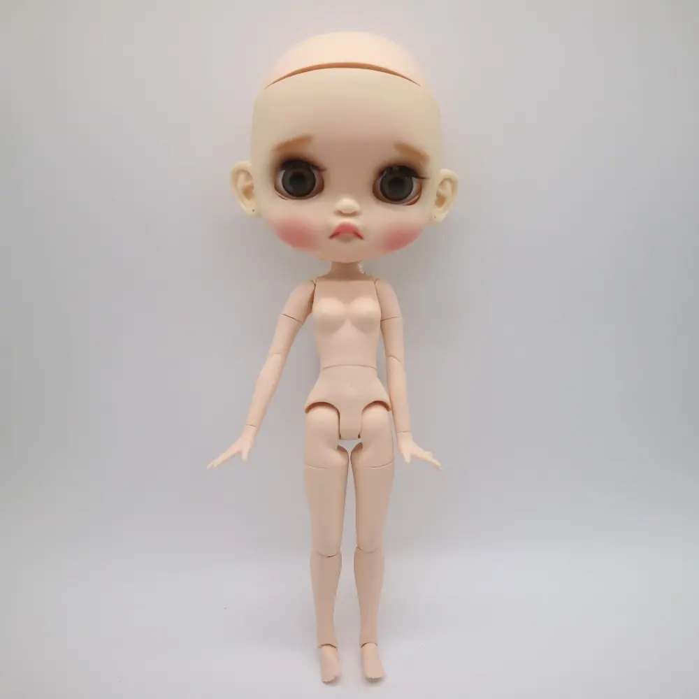 Голая голова кукла с индивидуальным лицом шарнир тела Blyth кукла(20190710-1