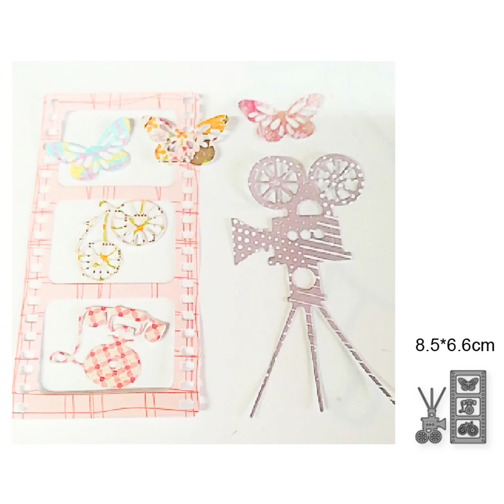 

Cutting dies Photo Film Camera Metal Cutting Dies Cut Mold Decoration Scrapbook Paper Craft Knife Mould Blade Punch Stencils Die