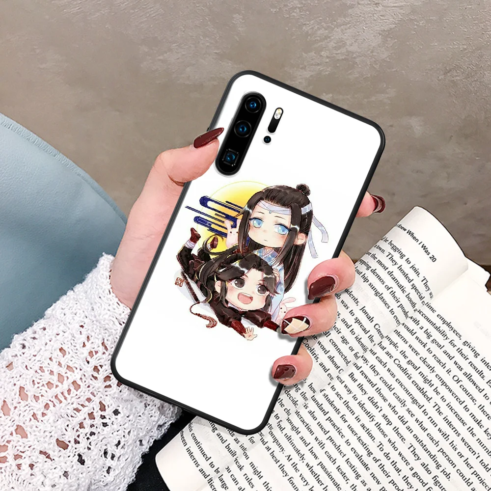 

Mo Dao Zu Shi Phone Case For Huawei P Mate Smart 10 20 30 40 Lite Z 2019 Pro black Waterproof 3D Bumper Soft Hoesjes Trend Coque